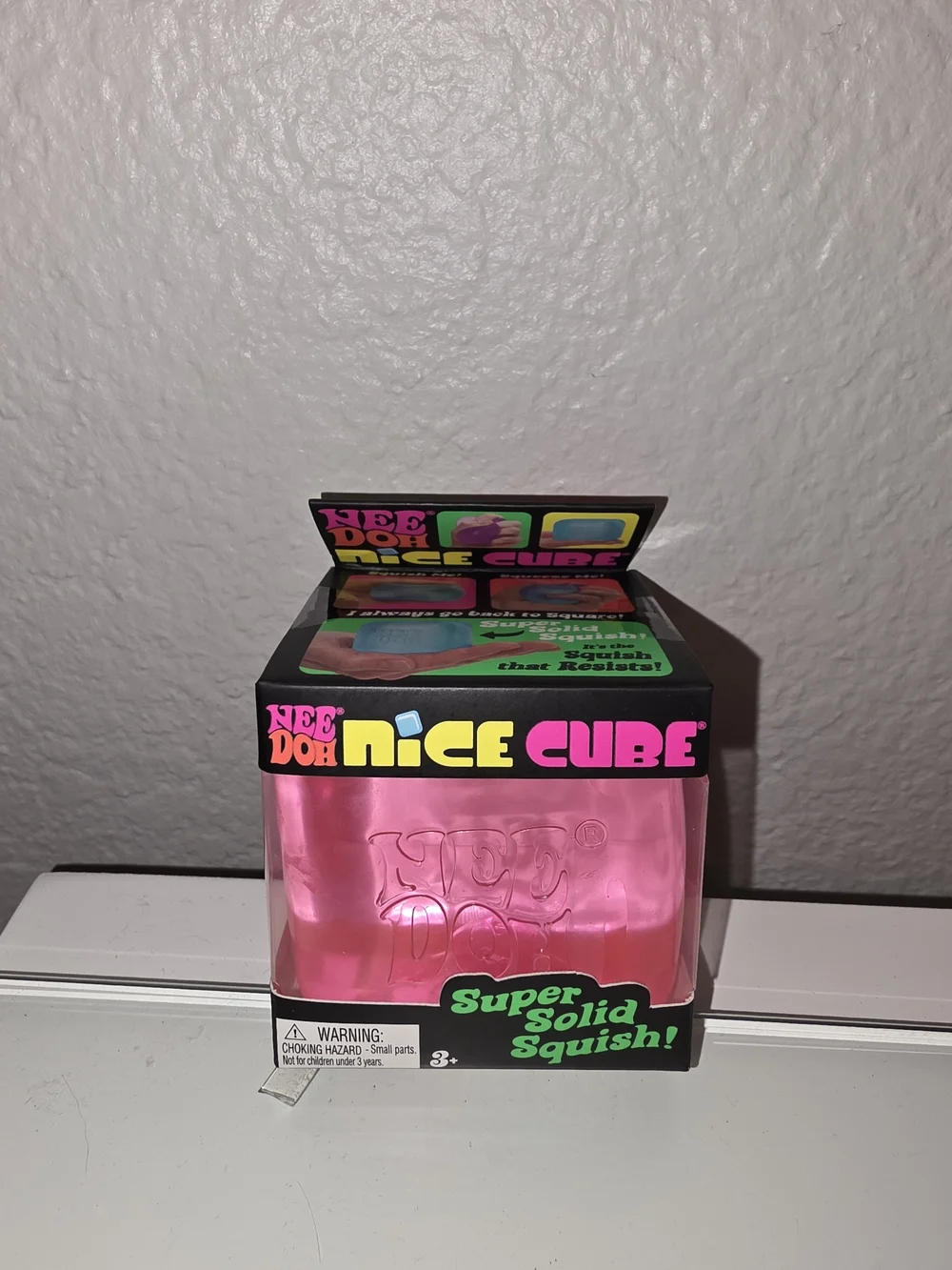 Nice Cube Pink Squish Toy